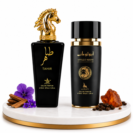 Комплект от 2 мъжки ориенталски парфюма 100ML - Apollo Black + Tahir