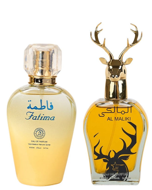 Комплект от 2 ориенталски парфюма (дамски + мъжки) - Fatima + Al Maliki 