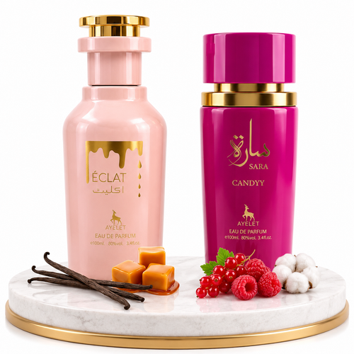 Комплект от 2 дамски ориенталски парфюма 100ML - Eclat + Sara Candy