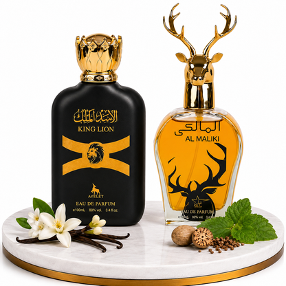 Комплект от 2 мъжки ориенталски парфюма 100ML - King Lion + Maliki