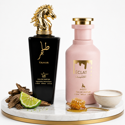 Комплект от 2 ориенталски парфюма (1х Мъжки + 1х Дамски) – 100 ml - Tahir + Eclat
