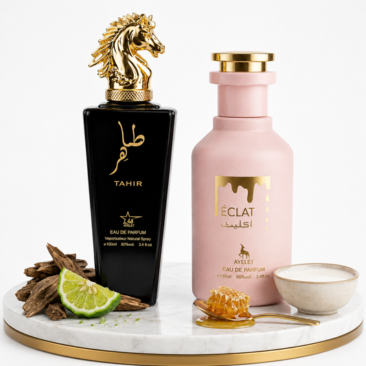 Комплект от 2 ориенталски парфюма (1х Мъжки + 1х Дамски) – 100 ml - Tahir + Eclat