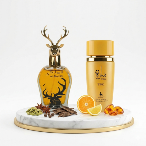 Комплект от 2 ориенталски парфюма (1х Мъжки + 1х Дамски) – 100 ml - Al Maliki + Sara Two