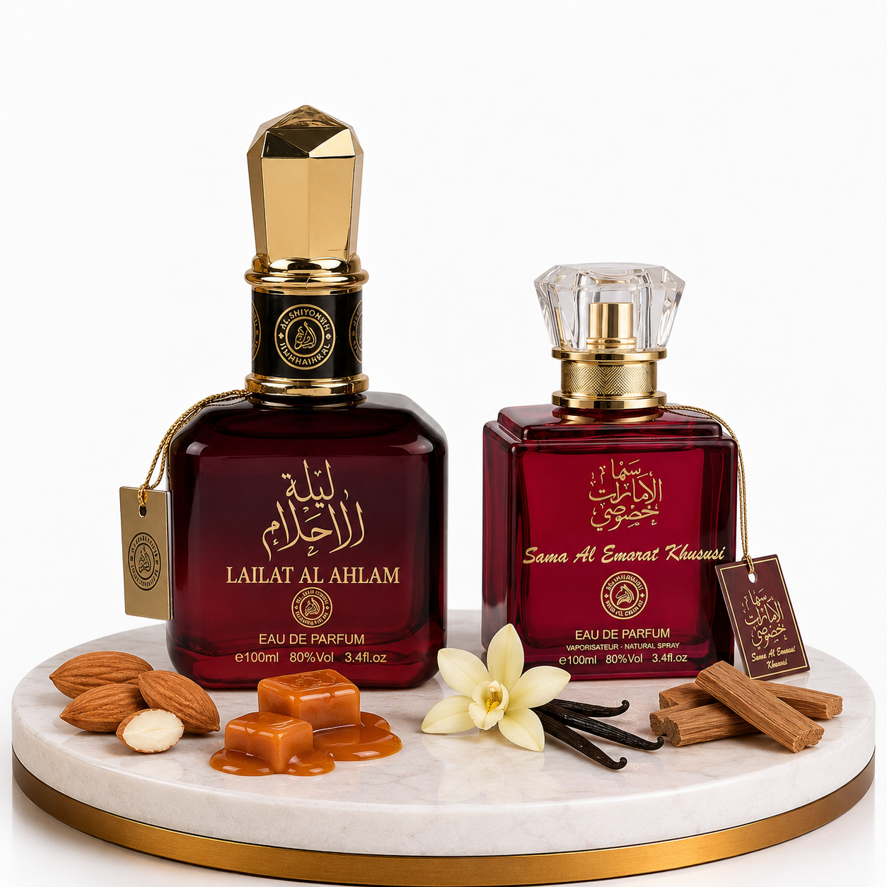 Комплект от 2 дамски ориенталски парфюма 100ML - Lailat Al Ahlam + Sama Al Emarat Khususi