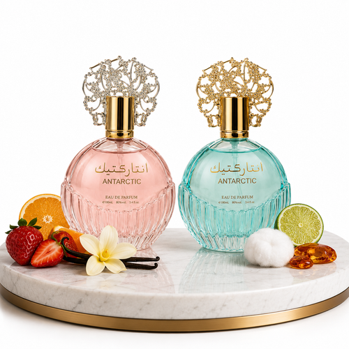 Комплект от 2 ориенталски парфюма (1х Мъжки + 1х Дамски) – 100 ml - Antarctic Pink + Antarctic Blue