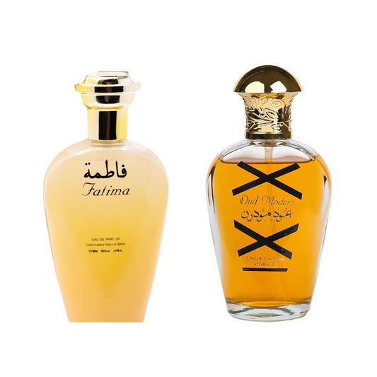 Комплект от 2 ориенталски парфюма (дамски + мъжки) - Fatima + Oud Modern