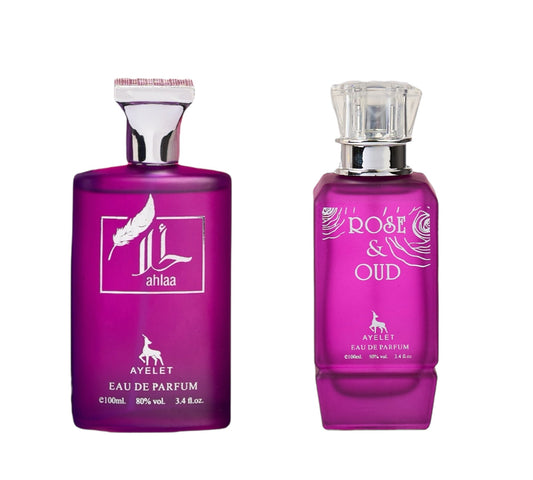 Комплект от 2 дамски ориенталски парфюма - Ahlaa + Rose&amp;Oud 