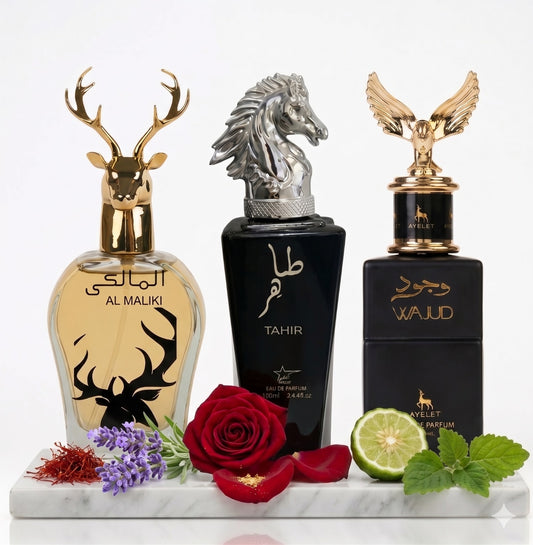 Комплект от 3 мъжки ориенталски парфюма 100ML - Maliki + Tahir + Wajud