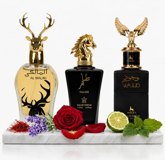 Комплект от 3 мъжки ориенталски парфюма 100ML - Maliki + Tahir + Wajud
