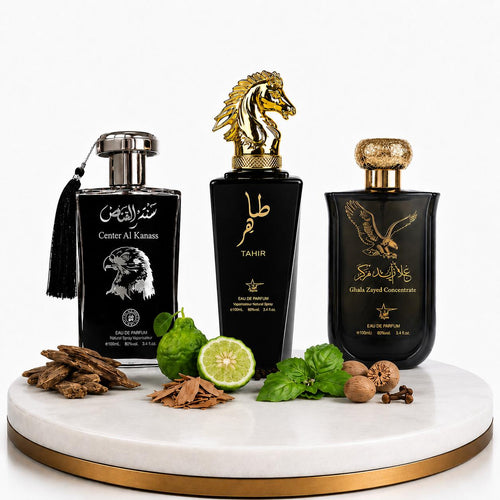 Комплект от 3 мъжки ориенталски парфюма 100ML - Center Al Kanass + Tahir + Ghala Zayed