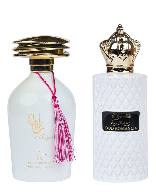Комплект от 2 дамски ориенталски парфюма - Aliya + Oud Romania 